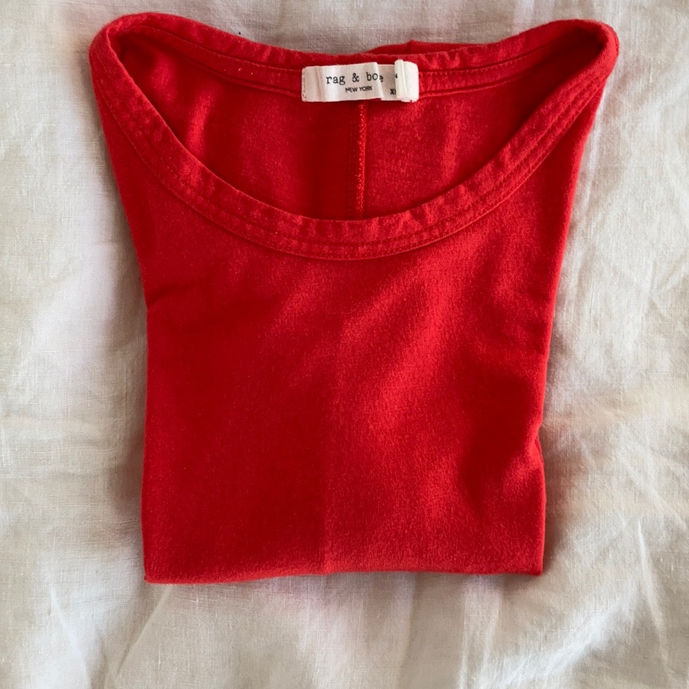 Orange t-shirt Rag & Bone - Picture 12 of 12